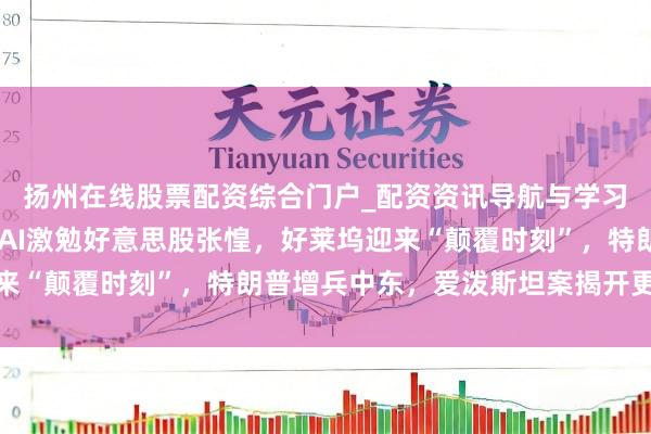 扬州在线股票配资综合门户_配资资讯导航与学习入口 本周财经焦点：AI激勉好意思股张惶，好莱坞迎来“颠覆时刻”，特朗普增兵中东，爱泼斯坦案揭开更多黑幕