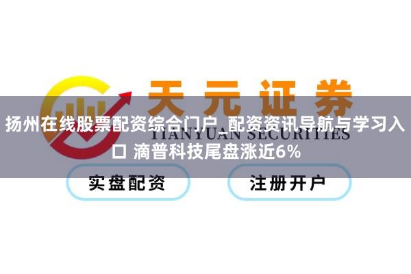 扬州在线股票配资综合门户_配资资讯导航与学习入口 滴普科技尾盘涨近6%