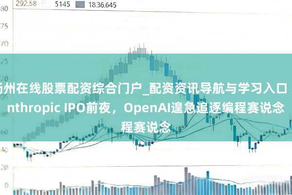 扬州在线股票配资综合门户_配资资讯导航与学习入口 Anthropic IPO前夜，OpenAI遑急追逐编程赛说念